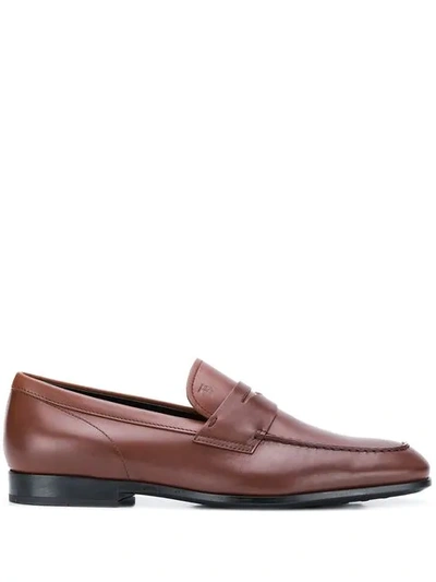 Tod's Penny Loafers In Brown