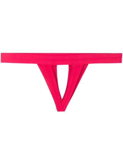 Maison Close Tapage Nocturne Open Thong In Red