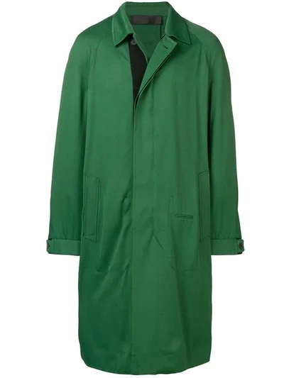 Haider Ackermann Single Breasted Coat In Green