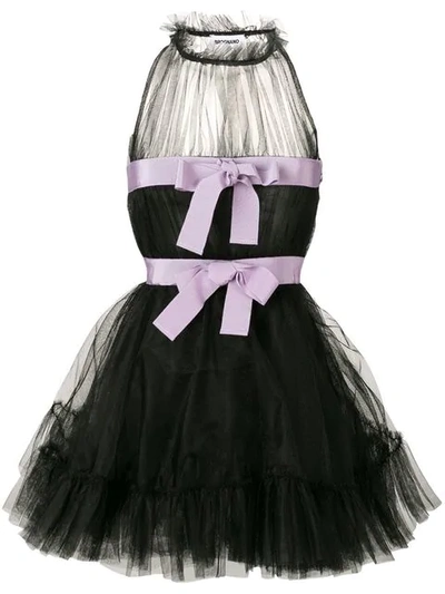 knee length dresses for ladies Blakely Bow Back Mini Dress with Train S
