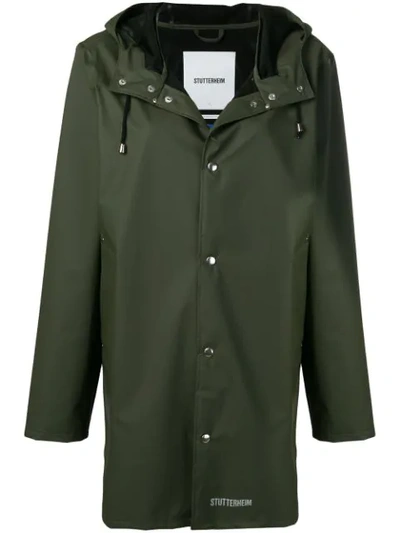 Stutterheim Stockholm Raincoat In Green