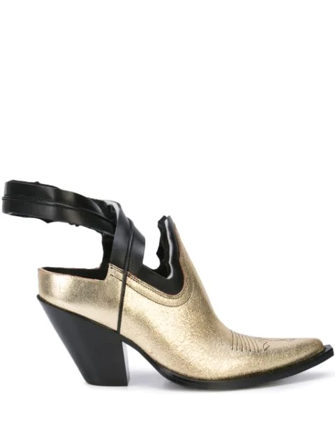maison margiela gold boots