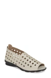 Arche 'drick' Flat In Nacre/ Brume Leather