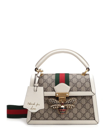 Gucci Queen Margaret Crystal Embellished Bee Clasp Tote Bag – Cettire