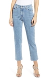Paige Vintage - Hoxton High Waist Ankle Straight Leg Jeans In Miami