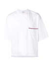 Thom Browne Chest Pocket Oversized Cotton T-shirt In White