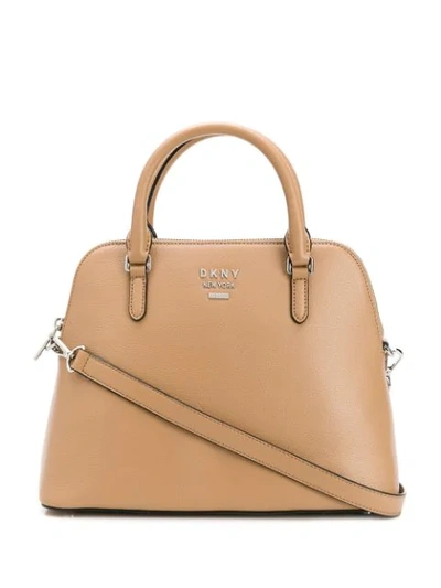Dkny Large Whitney Dome Bag In Neutrals