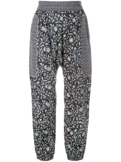 Ulla Johnson Moonseed Floral Trousers In Blue