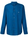 Etro Button Down Shirt In Blue