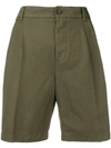 Aspesi High-waisted Chino Shorts In 85390 Verde