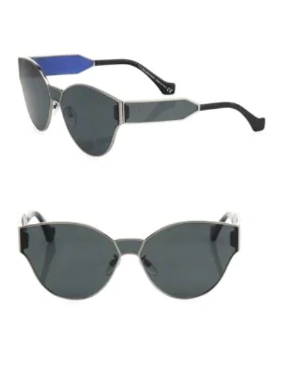 Balenciaga 65mm Round Sunglasses In Smoke