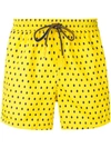 Entre Amis Drawstring Swim Shorts In Yellow