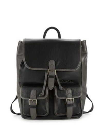 Robert Graham Leather Backpack In Black