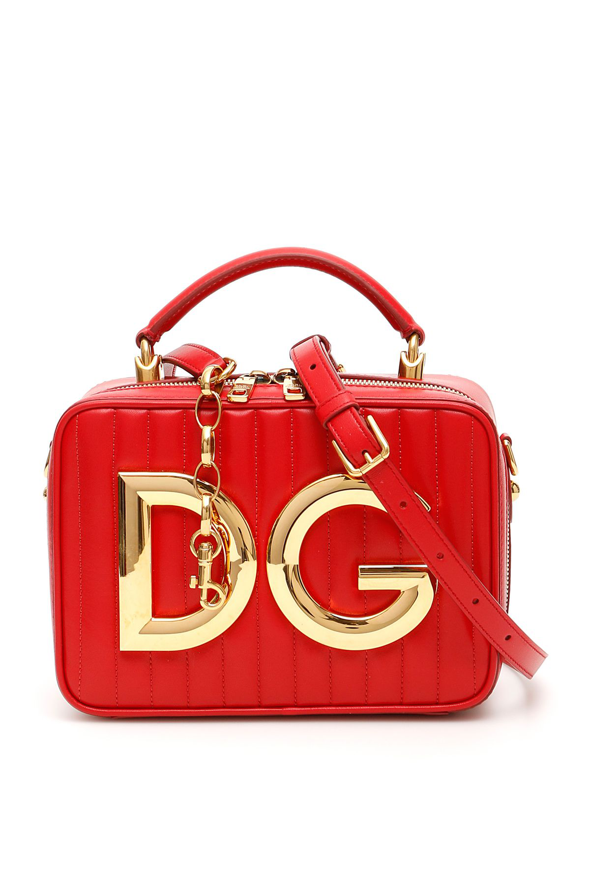 Dolce & Gabbana Quilted Dg Girls Bag In Rubino | ModeSens