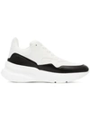 Alexander Mcqueen Oversized Runner Sneakers In Optic White/black