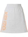 Kenzo A-line Sports Skirt In Grey