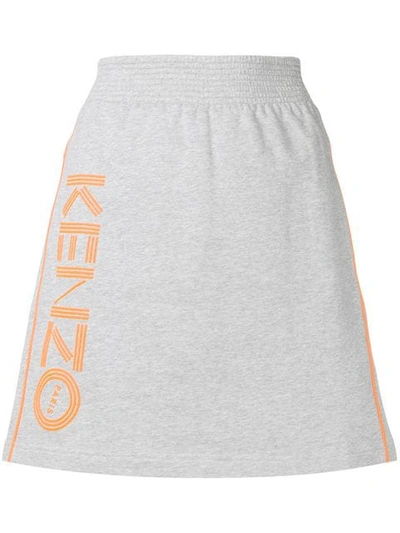 Kenzo A-line Sports Skirt In Grey