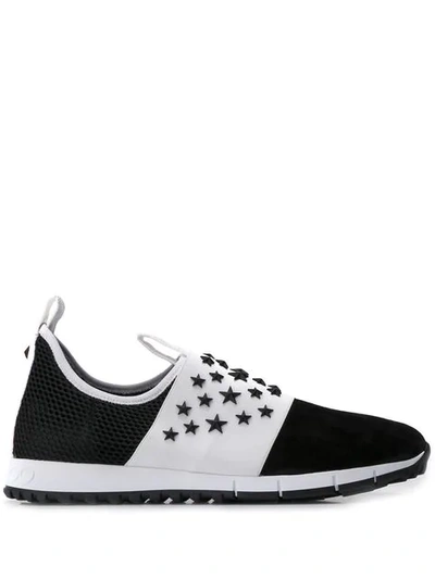 Jimmy Choo Oakland Sneakers In Black/white
