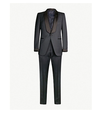Tom Ford Shawl-lapel O'connor-fit Wool And Mohair-blend Tuxedo In Black