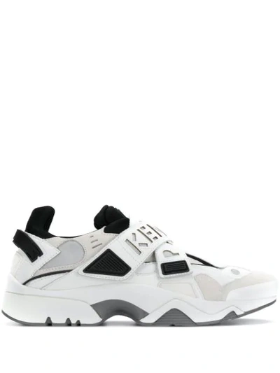 Kenzo Men's New Sonic Grip-strap Sneakers In White