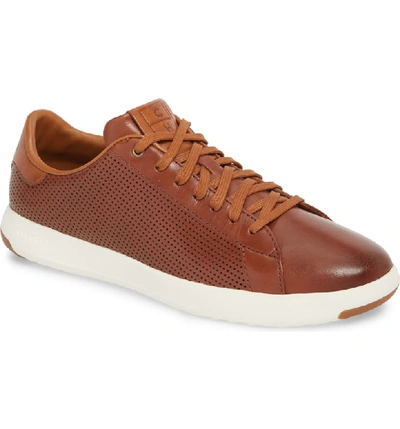 Cole Haan Men's Grandpro Leather Tennis Sneakers In Woodbury Leather