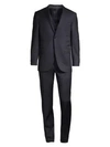Corneliani Academy Wool Suit In Navy
