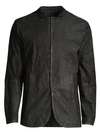 John Varvatos Slim Leather Jacket In Black