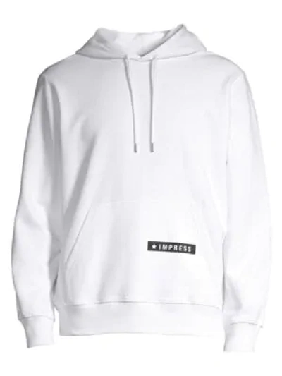 Helmut Lang Worldwide Graphic Hoodie In Chalk White