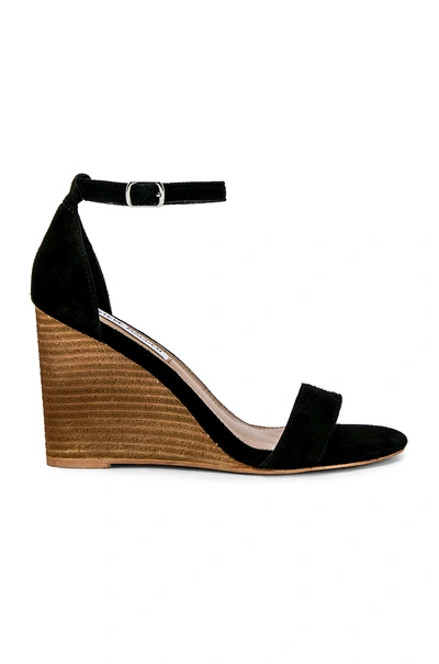 Steve Madden Mary Suede Wedge In Black.