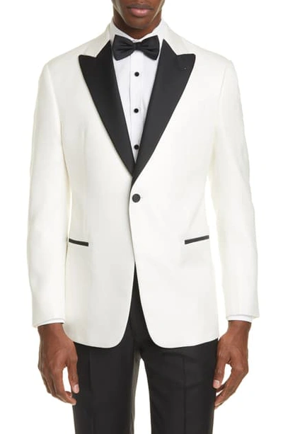 Emporio Armani Single-breasted Dinner Jacket In White