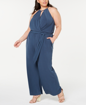 plus size wrap jumpsuit