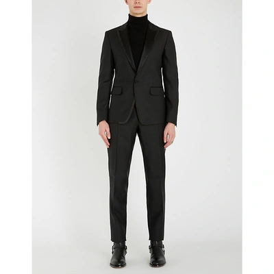 Dsquared2 Sequin-trim Wool And Silk-blend Suit In Black