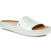 Ugg Jane Platform Slide Sandal In Agave Glow Patent Leather