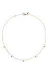 Anzie Cleo Diamond Dangling Shapes Necklace In Gold/ Diamond