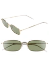 Tommy Hilfiger 55mm Rectangle Sunglasses - Gold/ Green