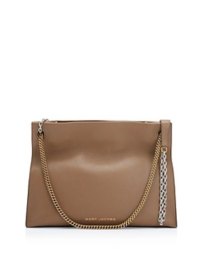 Marc Jacobs Double Link 34 Tote In Cappuccino/gold