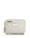 Rebecca Minkoff Nylon Cosmetics Case In Bone/gunmetal