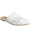 Sam Edelman Women's Natalya Woven Leather Mules In White