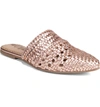 Sam Edelman Natalya Mule In Rose Gold Leather