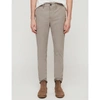 Allsaints Park Slim-fit Stretch-cotton Chinos In Dove Grey