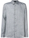 Emporio Armani Plain Shirt In Grey