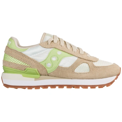 Saucony Women's Shoes Suede Trainers Sneakers Shadow O In White