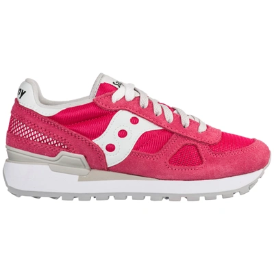 Saucony Women's Shoes Suede Trainers Sneakers Shadow O In Pink