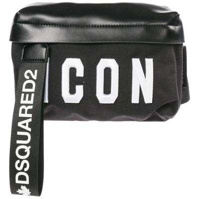 Dsquared2 Men's Belt Bum Bag Hip Pouch  Icon In Black