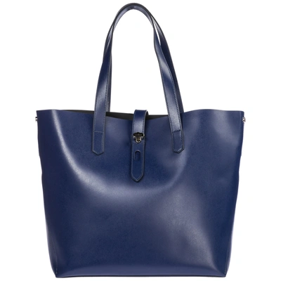 Hogan Women's Leather Shoulder Bag In Blue