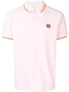 Kenzo Tiger Polo Shirt In Pink