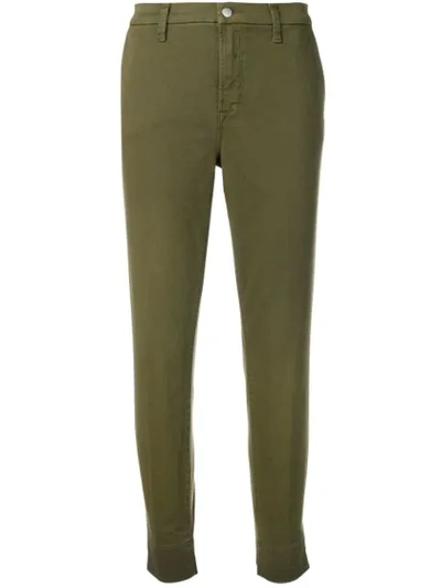 J Brand Slim-fit Trousers In Green