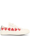 Comme Des Garçons Cdg Play X Converse Unisex Chuck Taylor All Star Multi Heart Low-top Sneakers In White