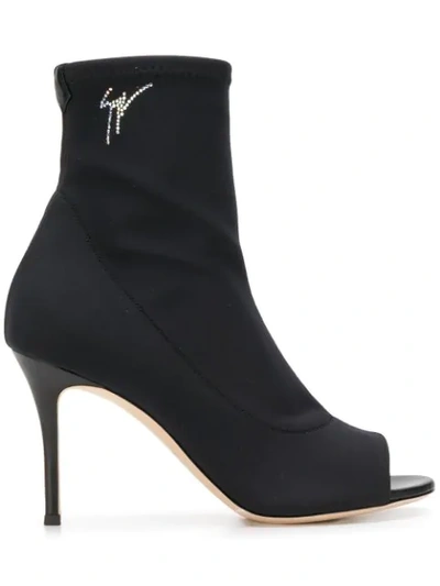 Giuseppe Zanotti Lacey Booties In Schwarz