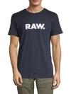 G-star Raw Short-sleeve Cotton Tee In Blue